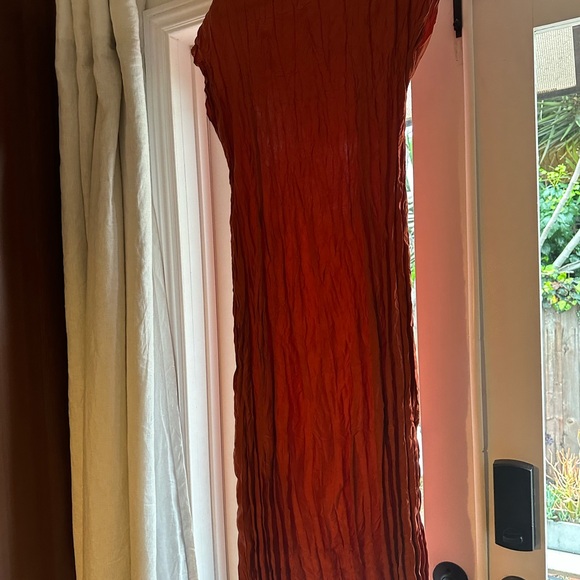 Toteme Crinkle Silk midi Dress - Picture 6 of 6